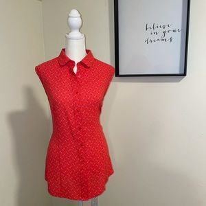 EUC Sz. 10 Anne Klein Button Down Blouse